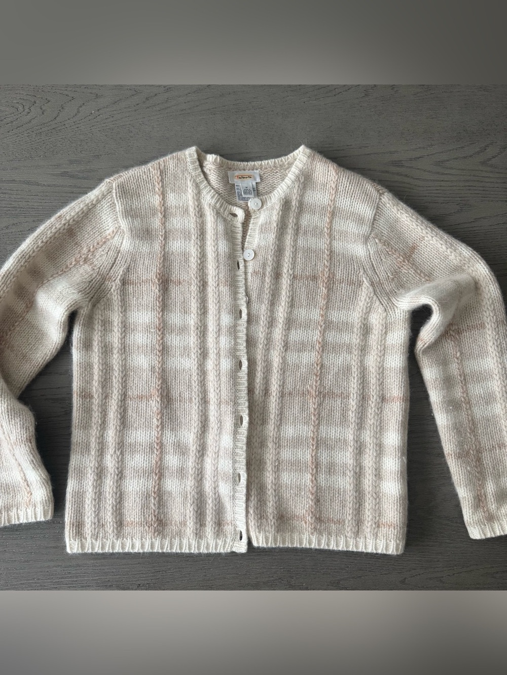 Gorgeous Vintage 1980s Talbots Lambswool & Angora Cardigan Sweater – Women’s Med